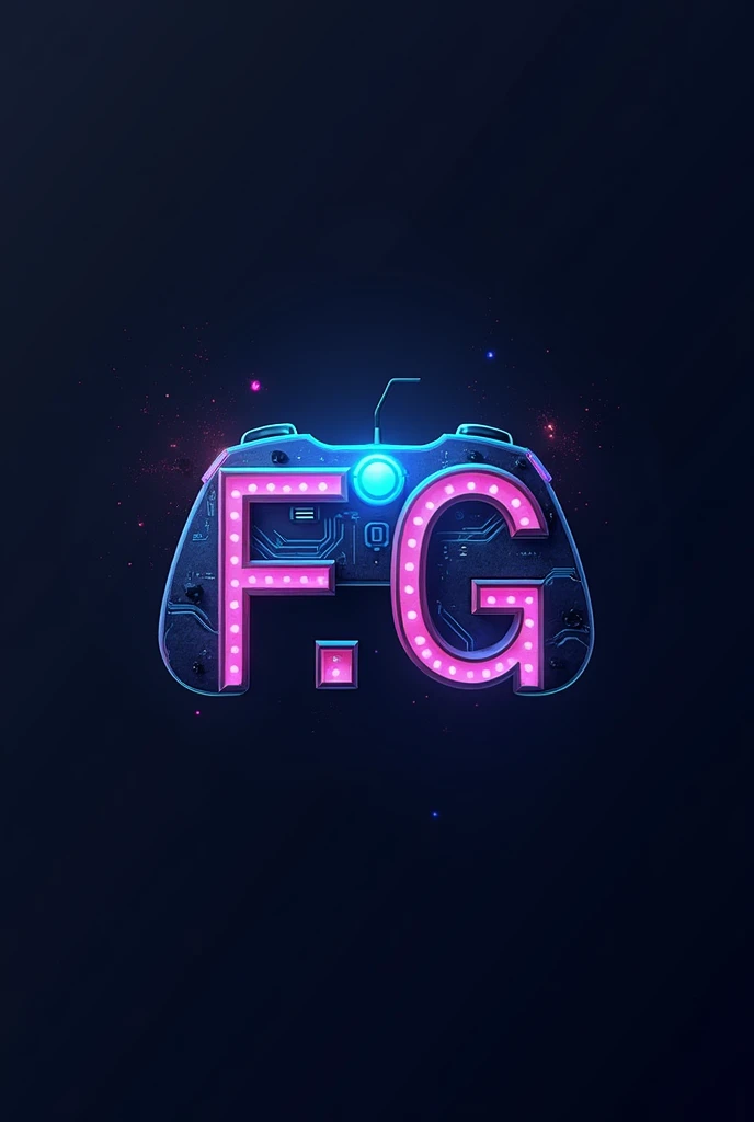 Gamer logo that has a play control and the letters F.g.