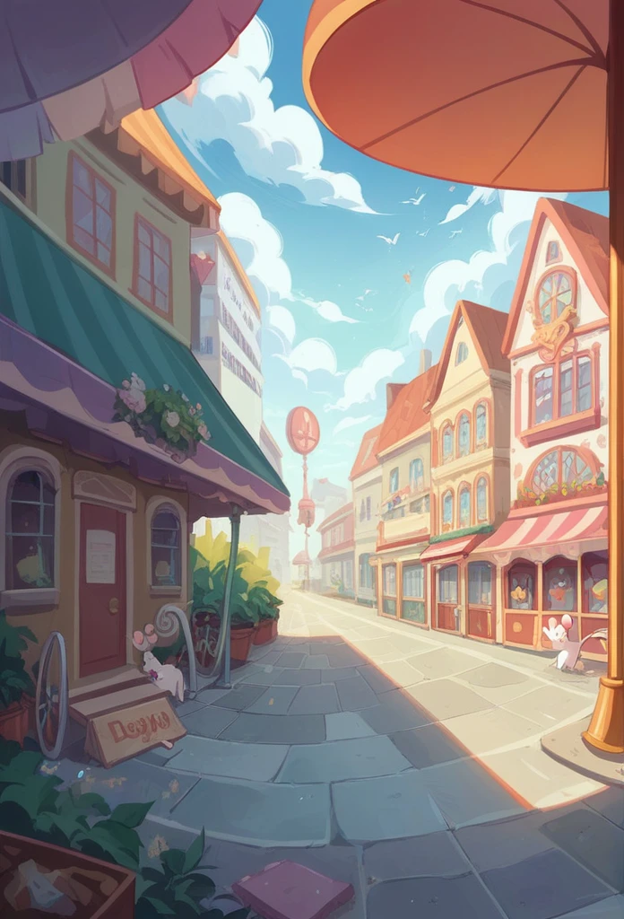 A very cute little mouse from a peaceful village went to the city in the middle of a luxurious urban area. But the mouse got lost in a playground. The little mouse felt lost and went to play on a deserted road. Suddenly it rained and he was alone in a luxurious urban area.