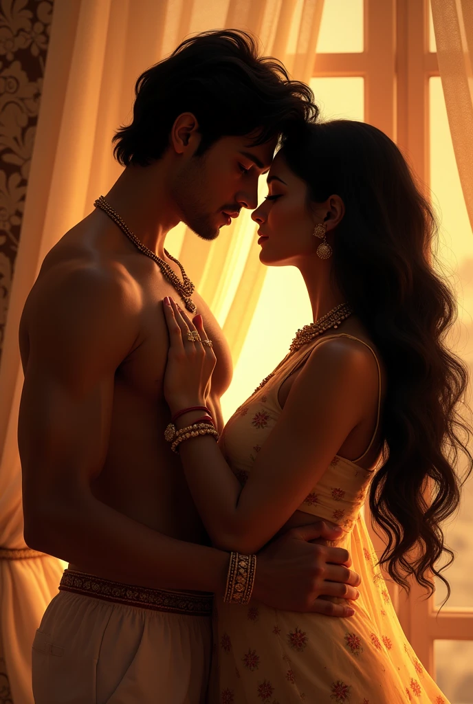 A Indian young man with a Indian girl during sex