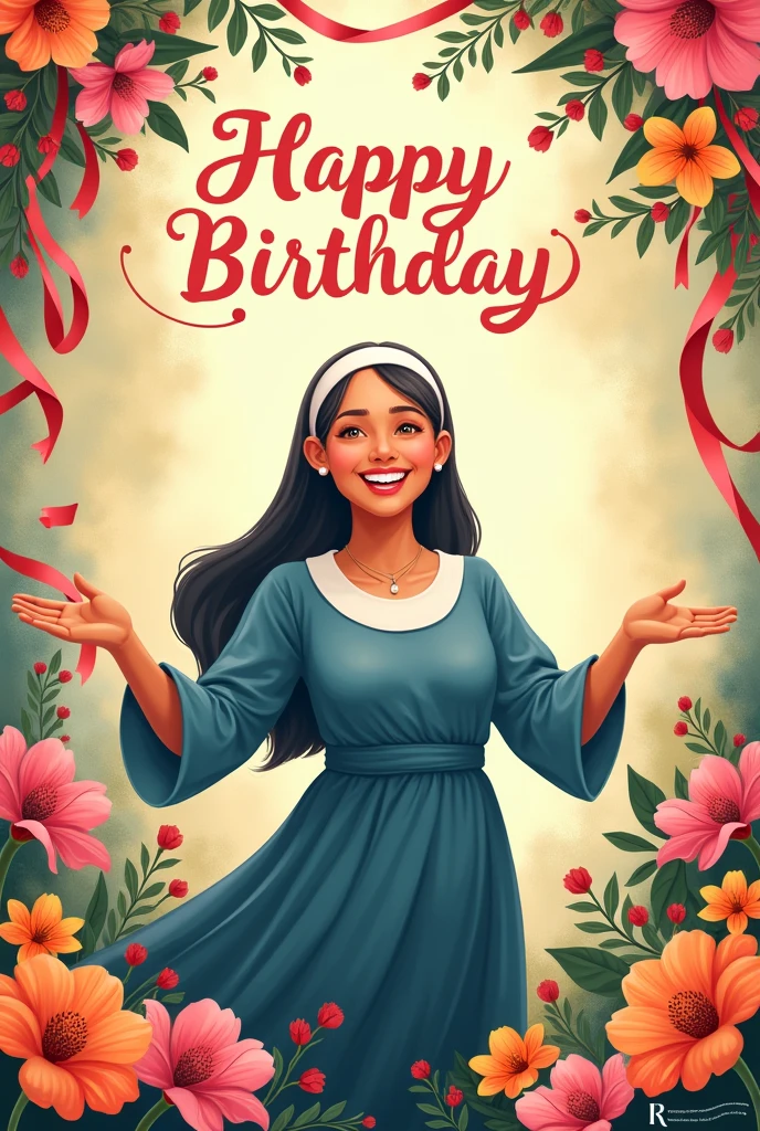 Happy birthday greeting poster sister helizabeth I love you so much