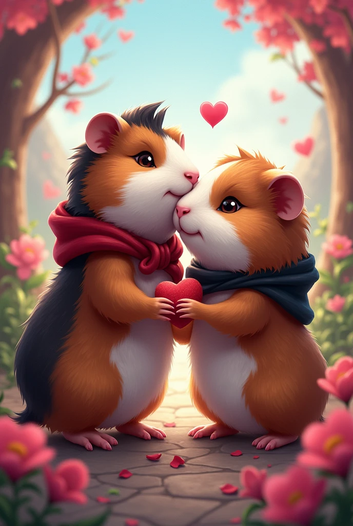 mobile legend game hero ruby mix guinea pig and she is boyfriend guinea pig