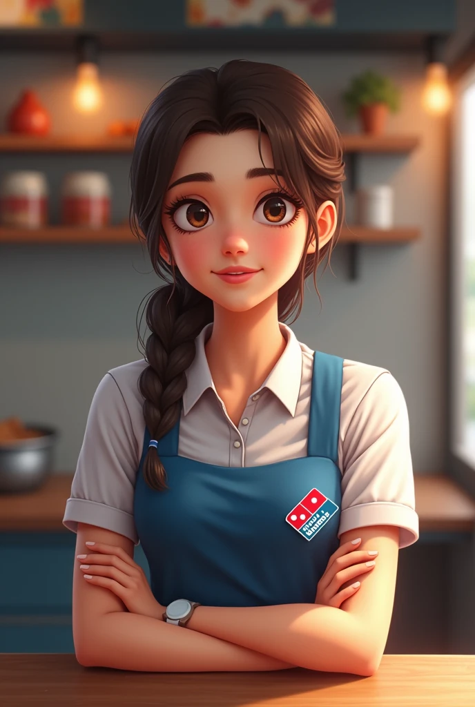Girl pic realistic of at dominos realistic human