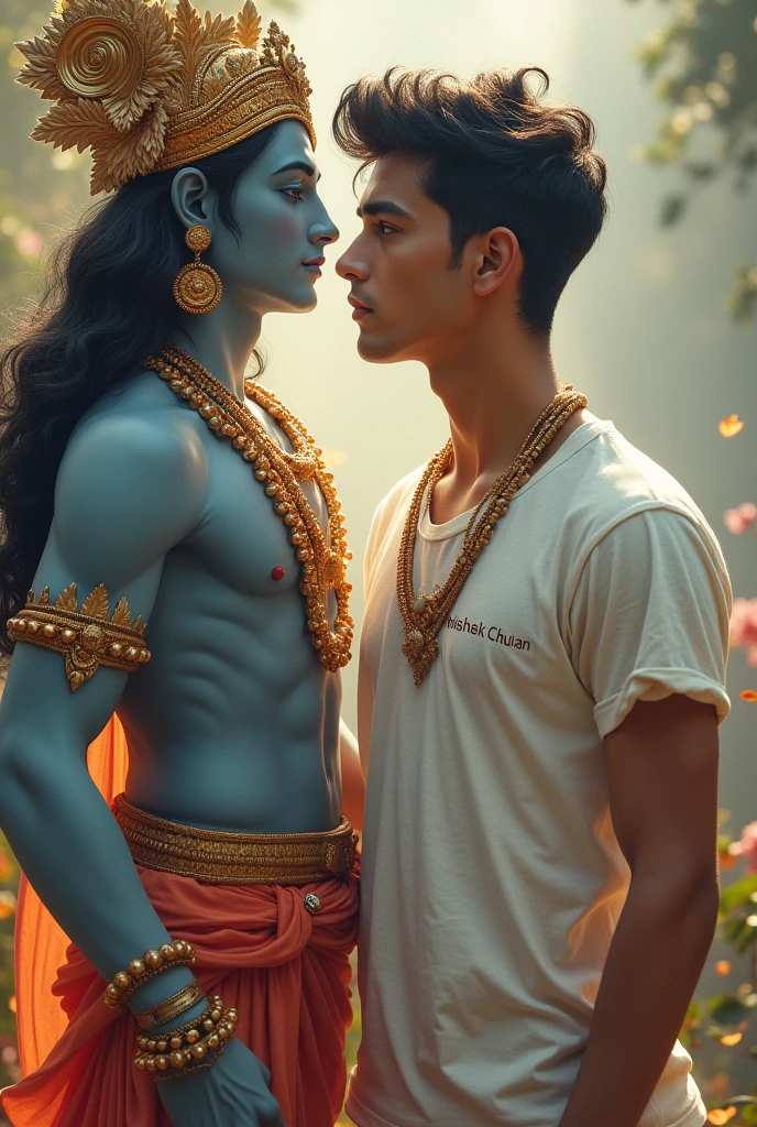 20 yars old BOY WEAR NAME ABHISHEK CHUHAN CHUHAN NAME ON
TSIRT TOGETHER KRISHNA