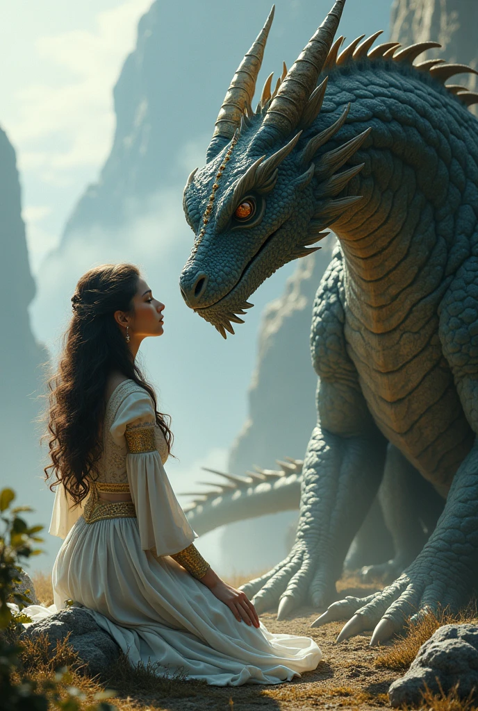 The world's most beautiful woman worships a dragon