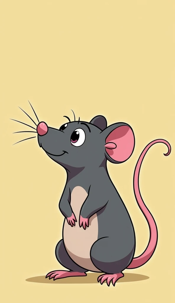 Rat in the style of viral anime digital illustration in the quality of 4K was very upset about this. He thought, " I wish I had just a tail!"He went to a hairdresser and cut off one of his tails. The next day, however, the other rats continued to tease him, calling him a Six-tailed rat. Cartoon