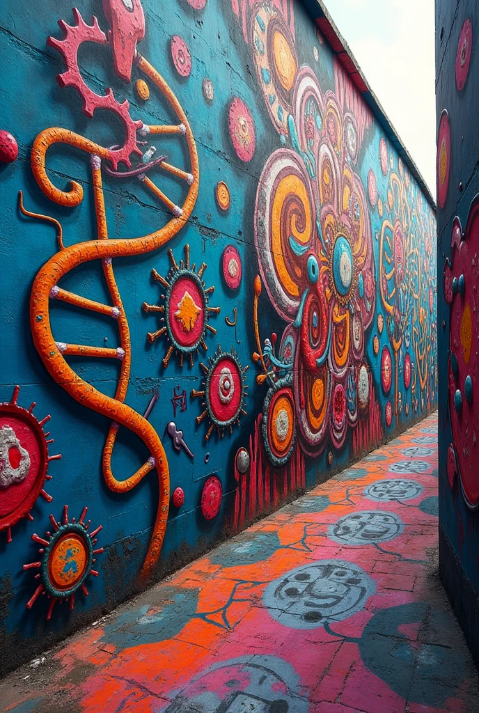 You can generate graffiti that is related to biology