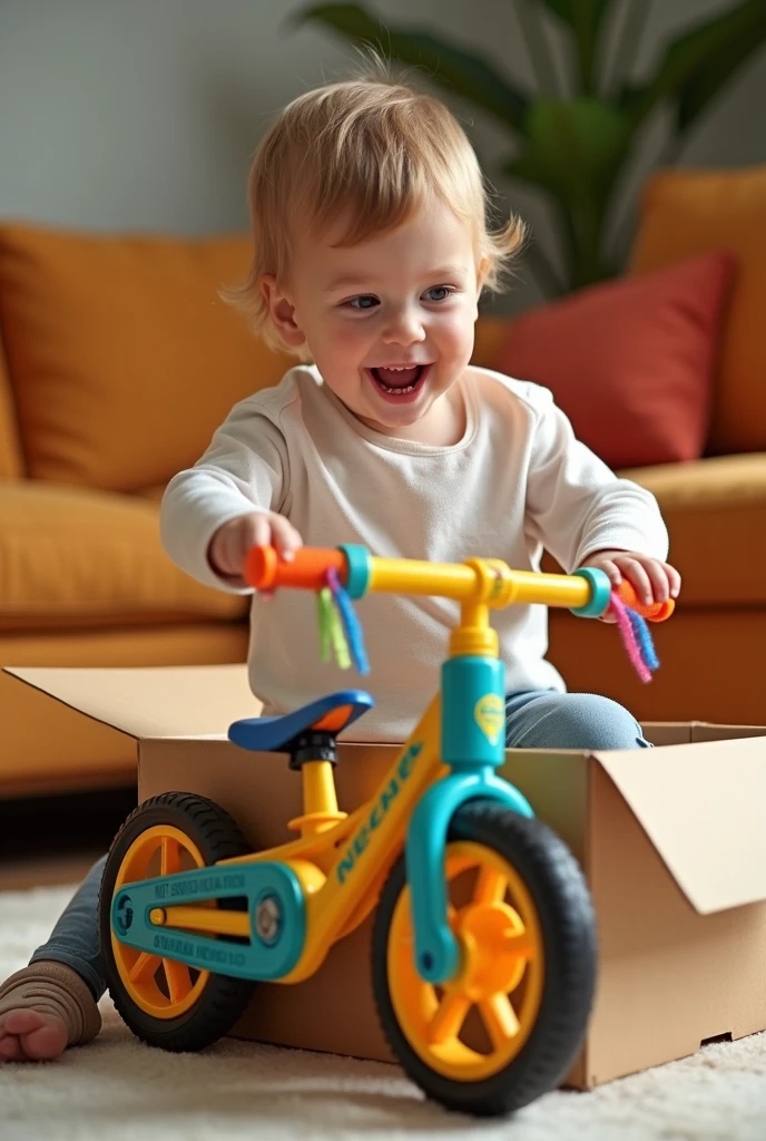 Kids toy bike unboxing