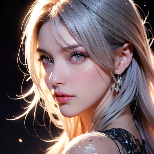 (masterpiece:1.2, best quality), high res, (realistic:1.2), 1 girl, detailed face, beautiful eyes, (finely detailed beautiful eyes: 1.2), (extremely detailed CG unity 8k wallpaper, masterpiece, best quality, ultra-detailed, best shadow), (detailed background), (beautiful detailed face, beautiful detailed eyes), High contrast, (best illumination, an extremely delicate and beautiful), ((colorful paint splashes on transparent background, Dulux)), beautiful detailed glow, dynamic angle, full body cowboy shot of female model 1 girl, white hair, purple eyes, best quality, masterpiece, (realistic:1.2), lotus flower, glowing, in the night sky, full of stars, very detail, ultra-high resolution, ultra-high quality,