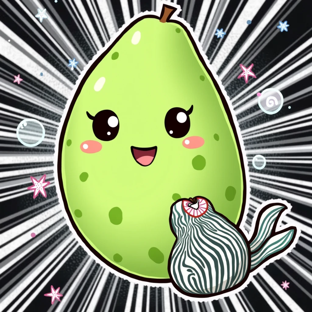 Green Tuna Fruit ( kawaii)