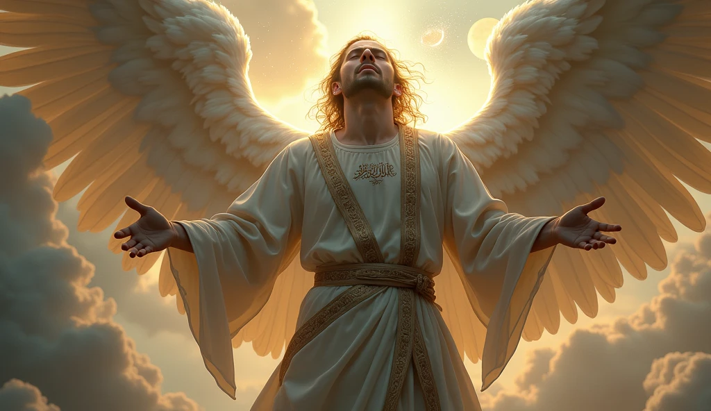Muslim male angel being punished