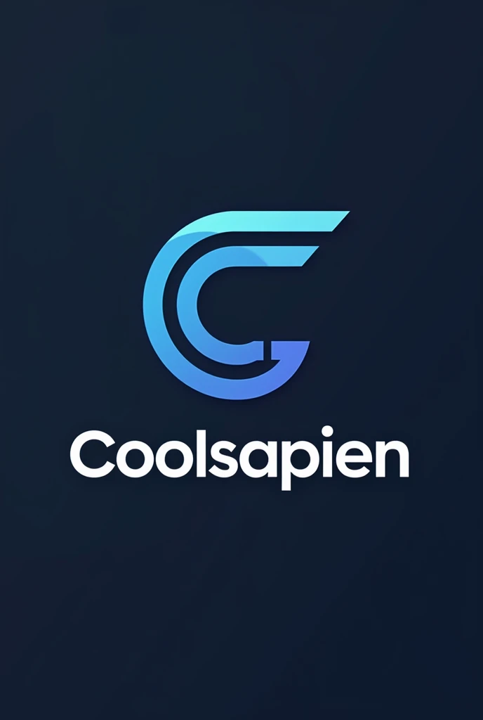 Design a modern and dynamic logo for "Coolsapien," an innovative e-commerce brand. The logo should capture the essence of cool, smart, and forward-thinking, blending elements of technology and human evolution. Use a sleek and contemporary color palette, with a minimalist design that balances sophistication with a hint of playfulness. The logo should be versatile for various platforms, embodying a sense of community and progress, appealing to a diverse and savvy online audience.