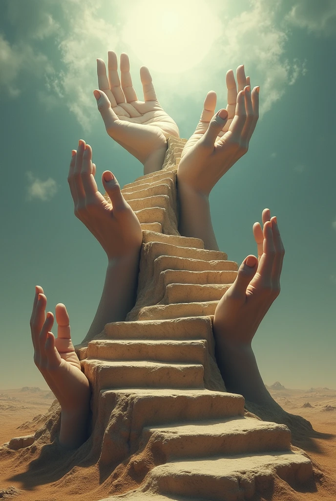 STAIRS MADE BY HANDS