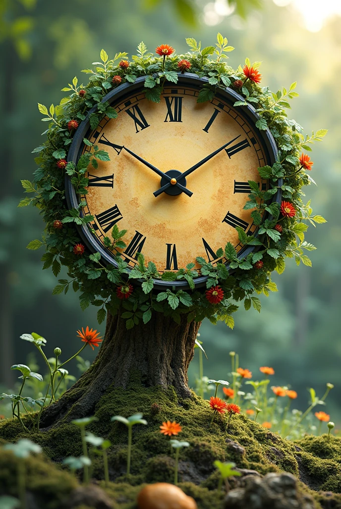 A clock that is related to environmental awareness