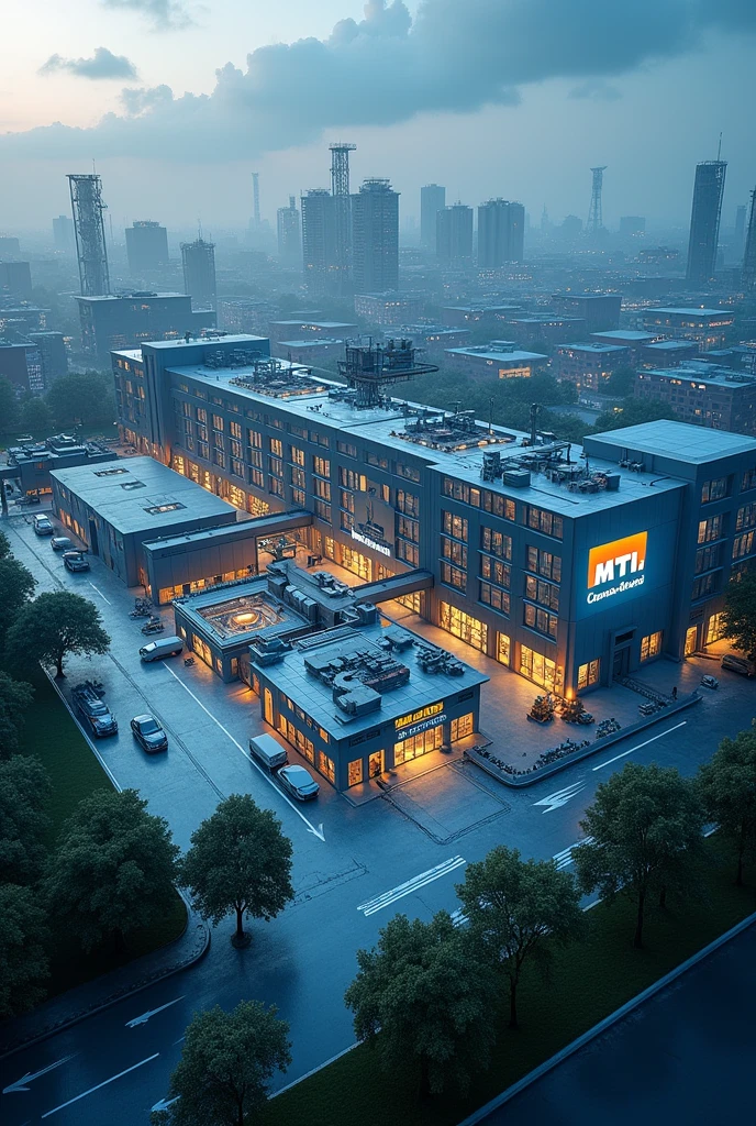 a smart charge big factory , Name MTI CONNECTECH PVT.LTD 3D,