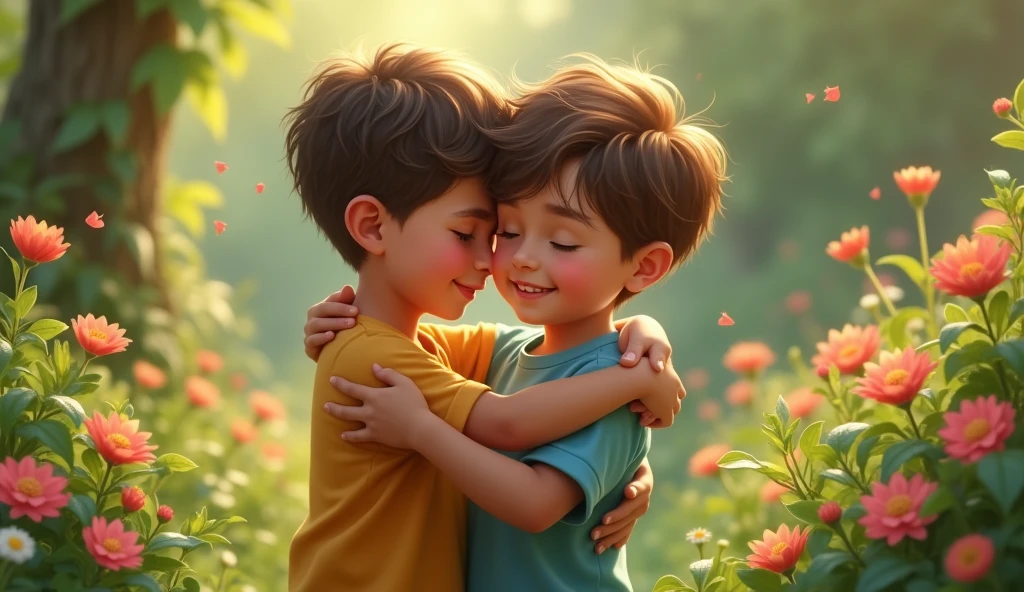 gay 10 year old boy kissing