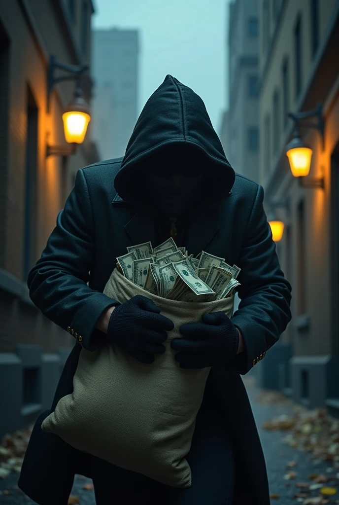 Thief with money