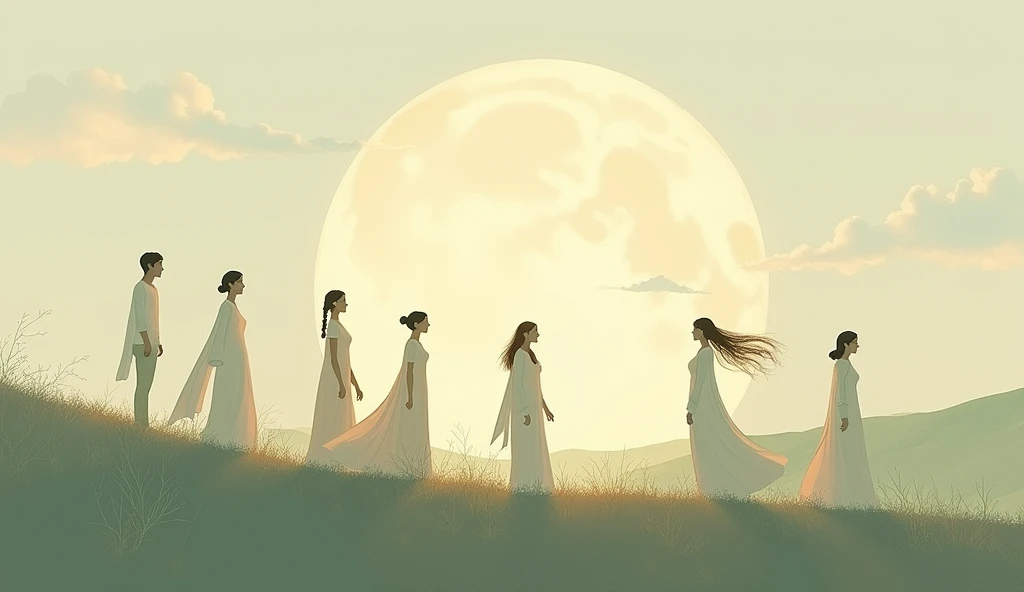 Each month has its special place,  
In the circle of time and space.  
From winter’s chill to summer’s glow,  
The months of the year just gently flow.
