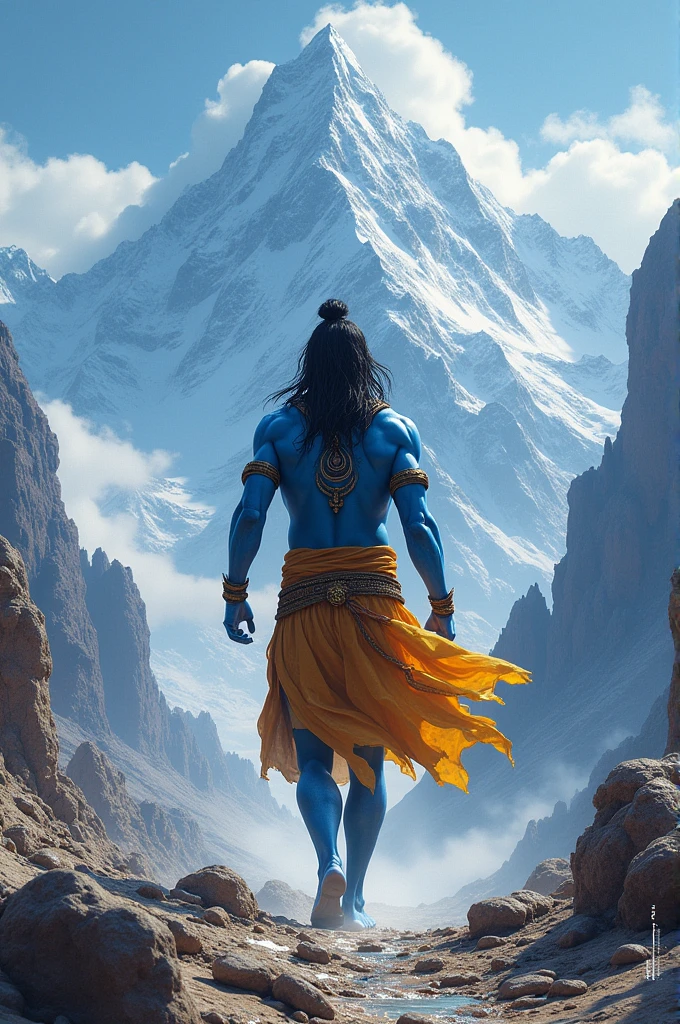 Lord shiva walk in kalish parvat