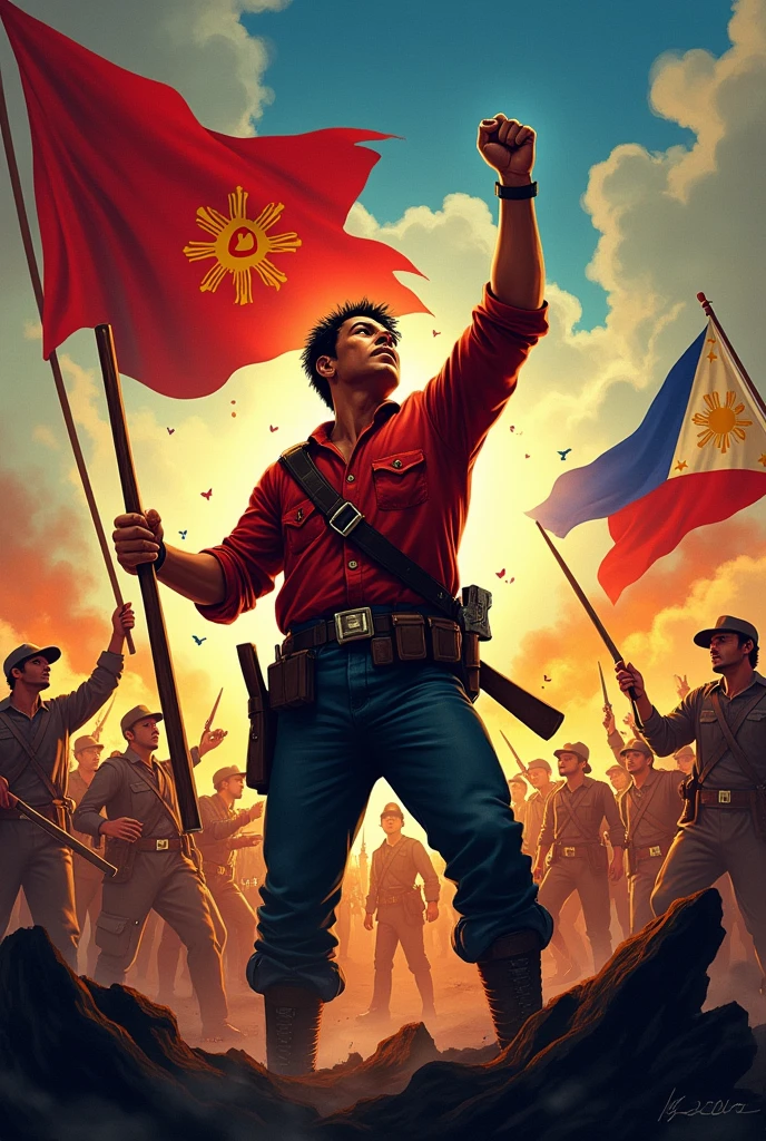 can you generate a Philippine revolution poster?