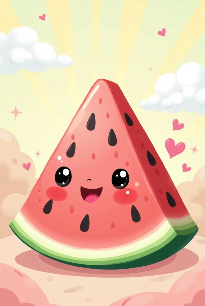 Kawaii watermelon slice