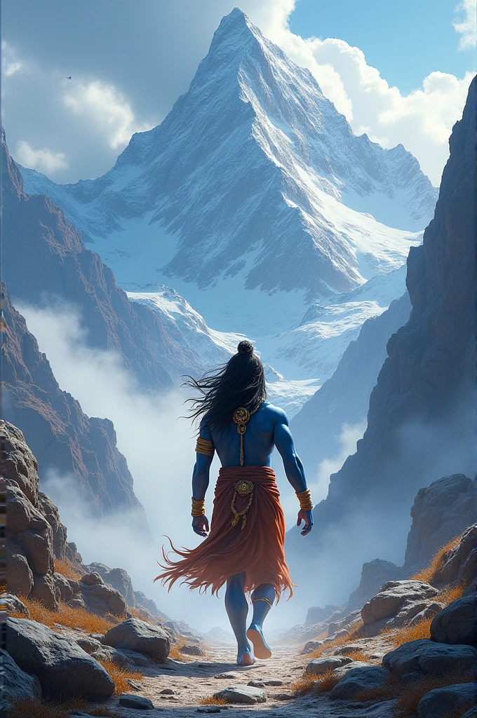 Lord shiva walk in kalish parvat