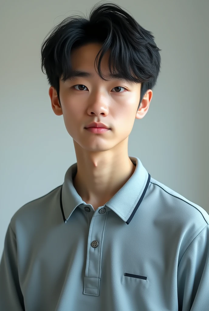 1 ordinary Chinese male high school student,short hair,Wear a sports school uniform,20 years old,student,photo,Reality,Photos of life