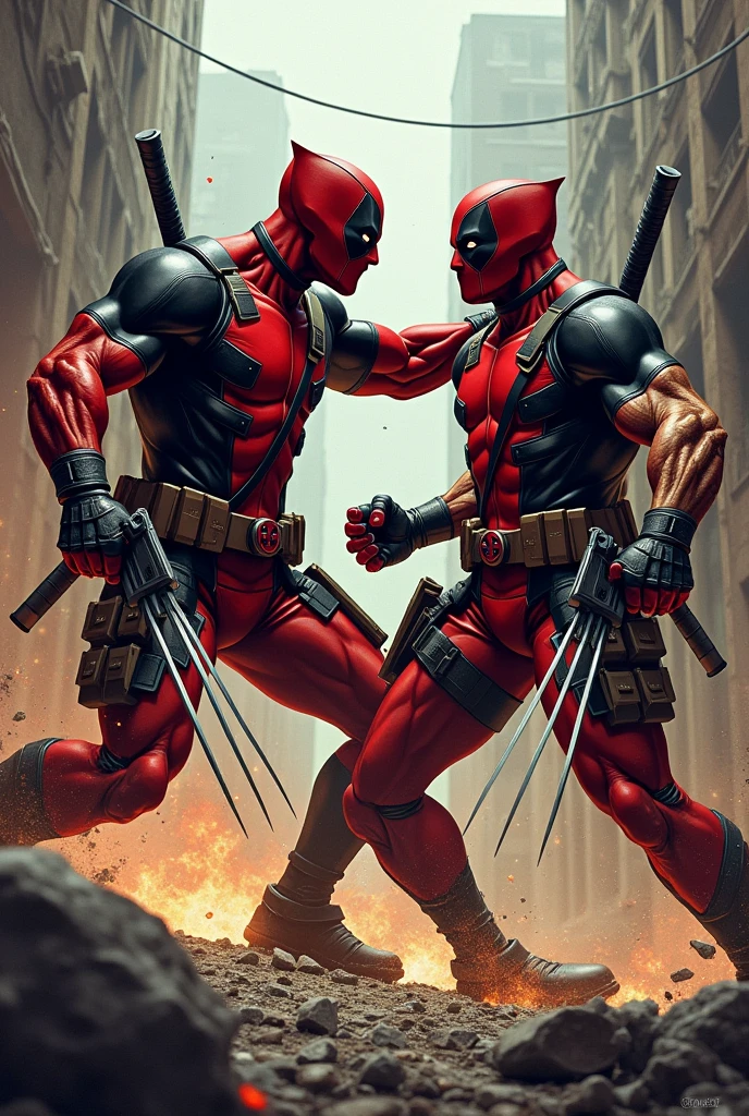 Wolverine versus Deadpool