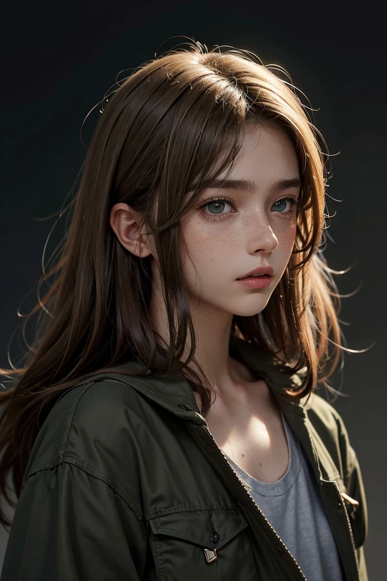 Male, boy, tall, baggy fashion, blond-brown hair, shoulder lenght hair, olive green eyes, tan skin, freckles, soft features, face profile only, male, not female, male, man, not women