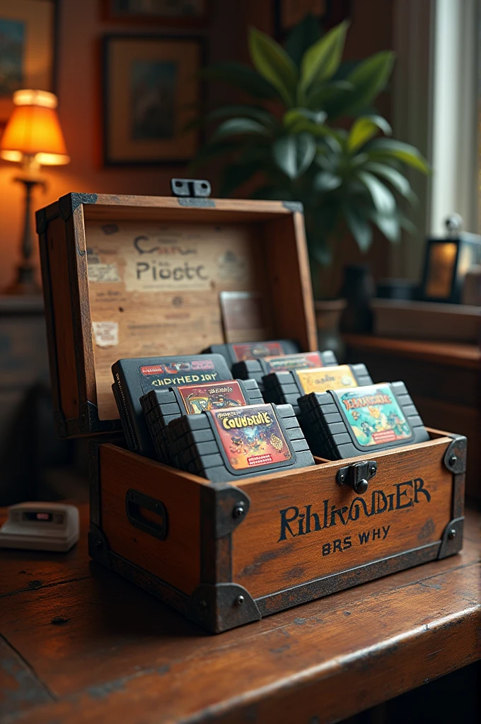 Box full of retro video games