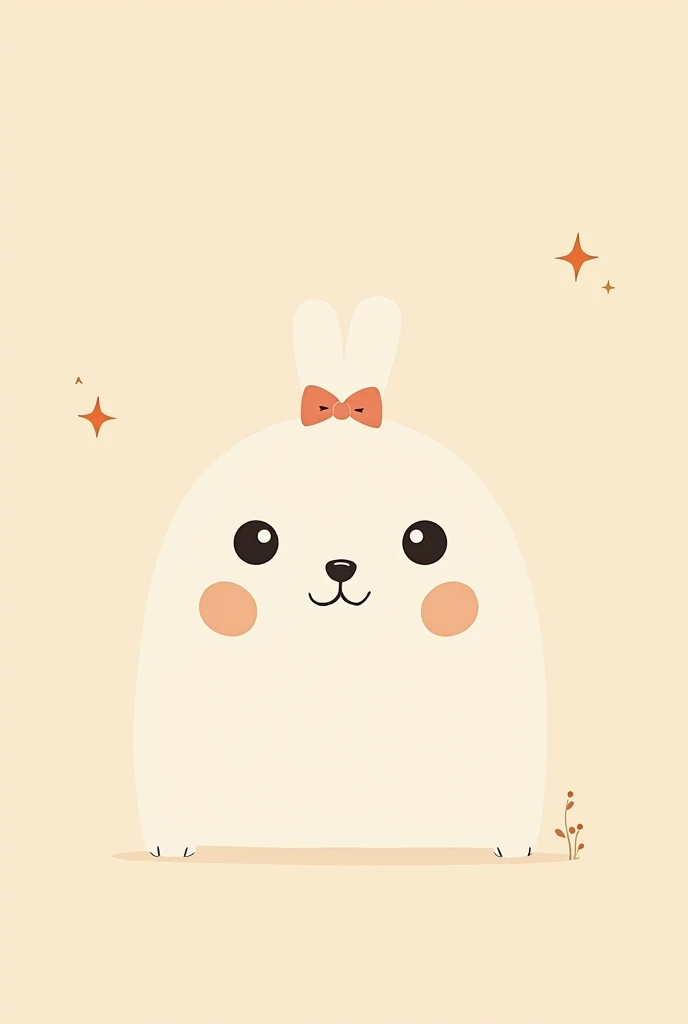 （Most of the background is solid color.），Simple little cute cartoon character picture below