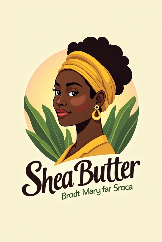Logo for a brand that sells shea butter from Benin