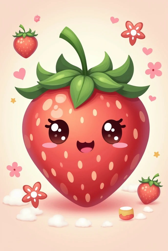  Kawaii strawberry fruit 