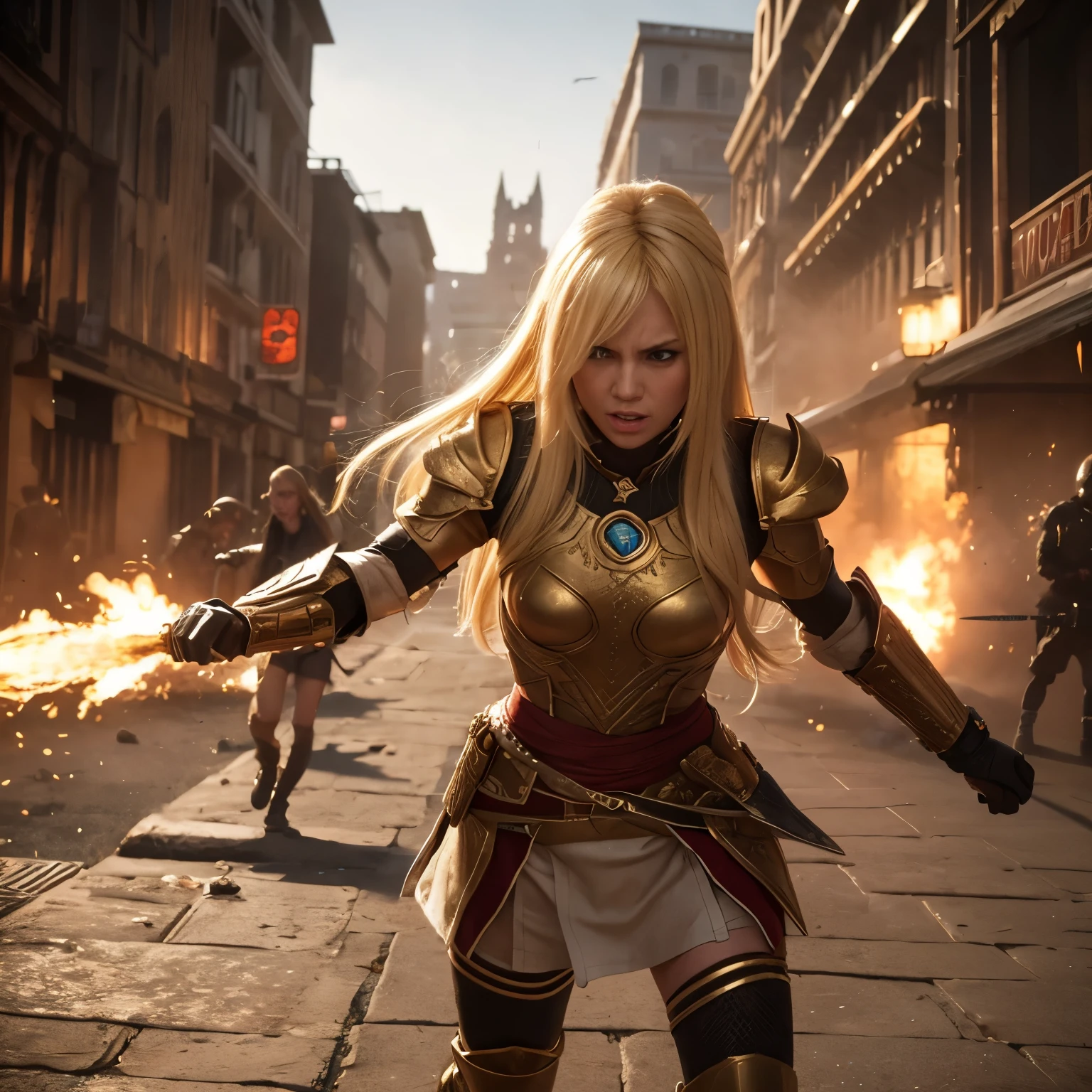 When they get angry, they turn blonde, and pure warrior races have bad tempers.