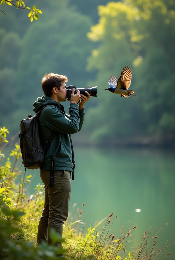 1 birdphotographar with camra