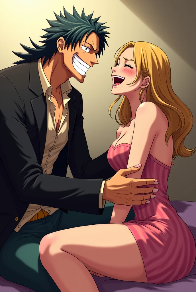 Makima, monkey d luffy, couple ,Lovey Dovey, Sexe, nu, without clothes, , ,, 1boy+1GIRL, couple