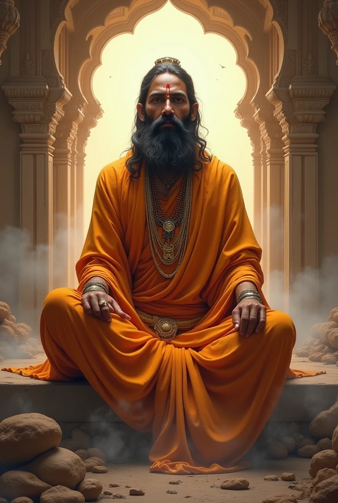 A saint who shows the culture of India in this form. without showing his face