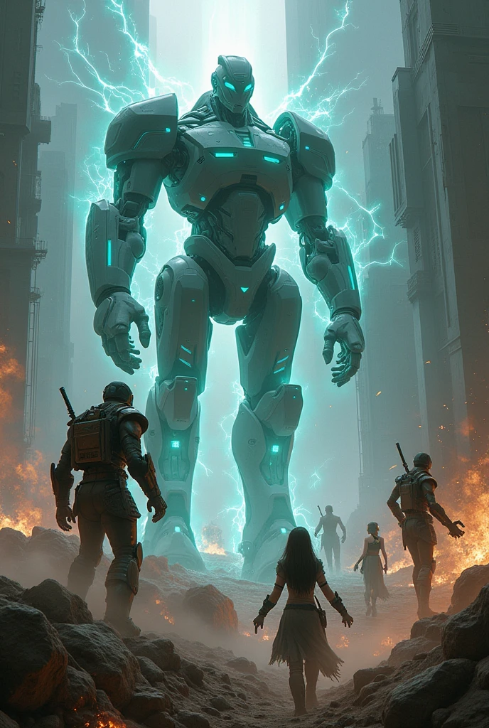 Future ware between humans and robats , high technology and transforming care and devil monsters with sexy ladies 