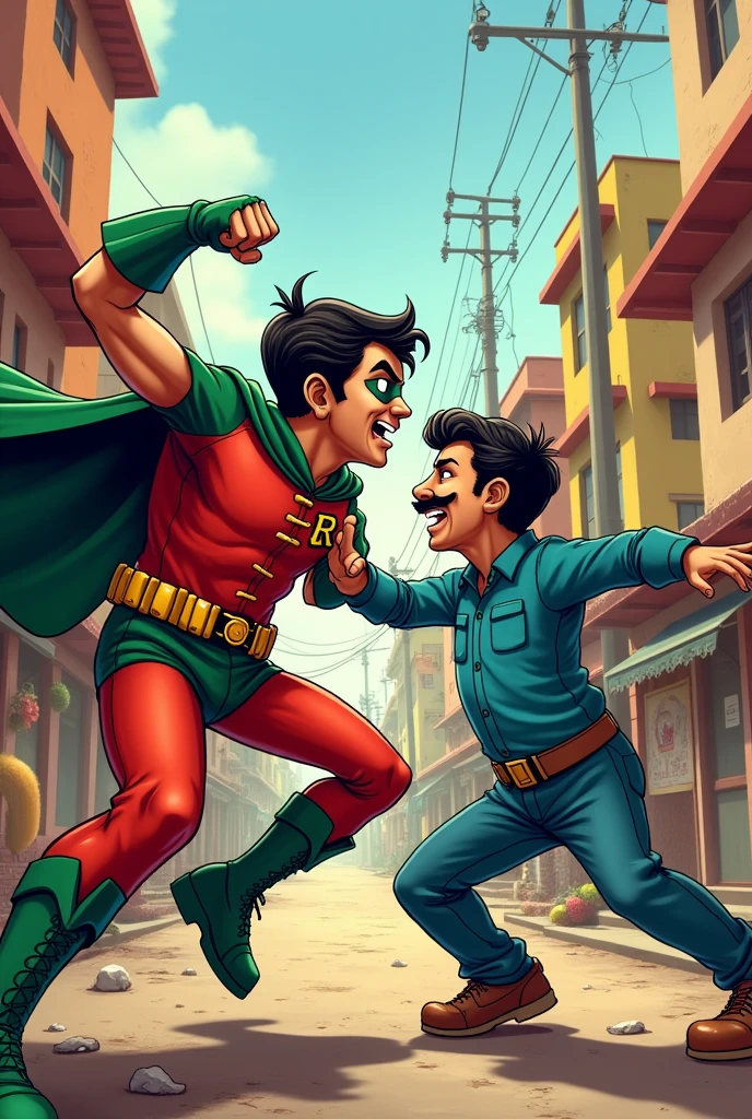 robin fighting with jethalal champaklal gada of tmkoc