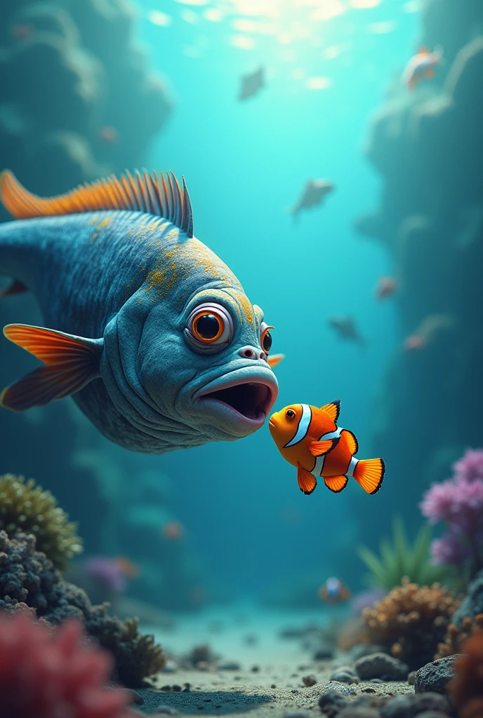 Fish father and fish b