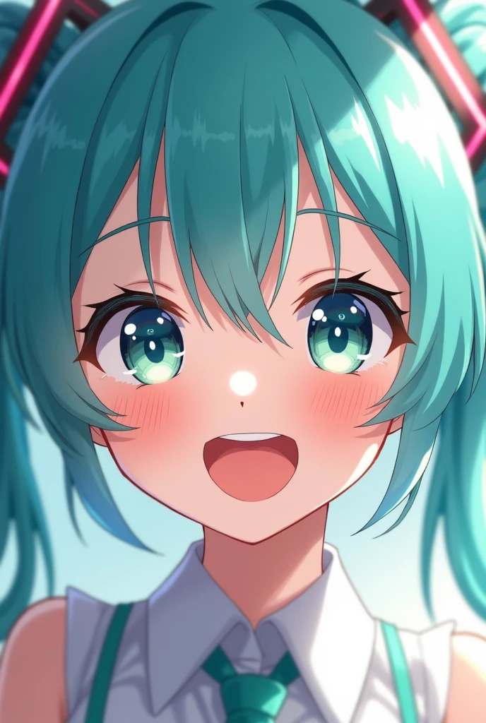 Hatsune Miku&#39;s dazzling smile