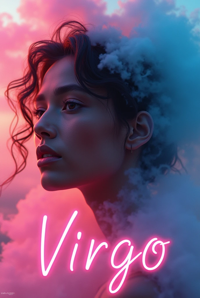 (movie poster with title and text graphics:1.3), (the title banner text logo says, "VIRGO":1.5), Romanticism, UHD, attractive, ethereal dark skin, elegant, ager, beautiful, flawless, angelic, soft liquid rainbow smoke background, wind, fractal neon antimatter finish, highly detailed, trending on artstation, sharp focus, studio photo, intricate details, highly detailed, by Artgerm, Thomas Kinkade, Anna Dittmann, Gerhard Richter