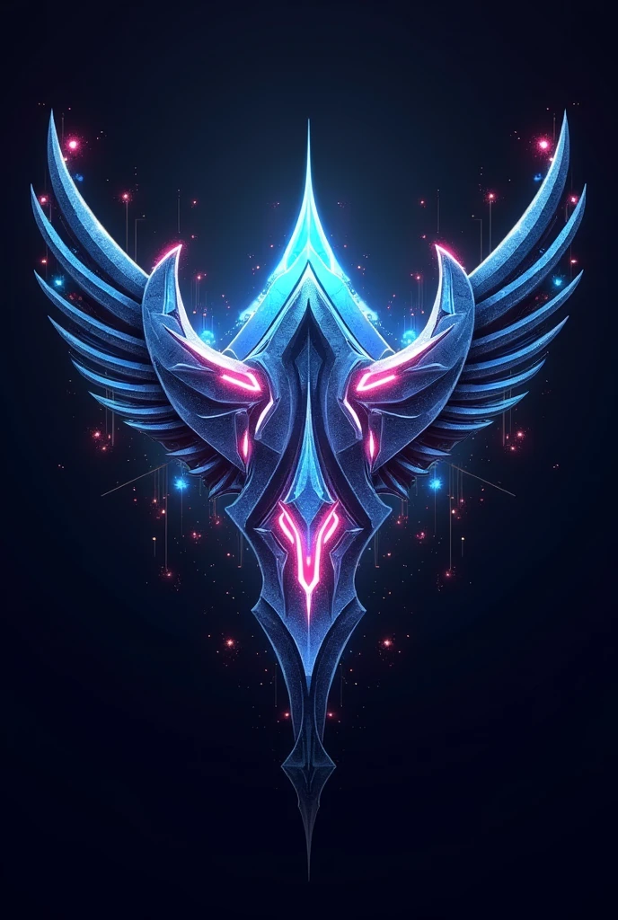 logo type, game development company called DEvAngellion, epic, hypercreative, Fantastic