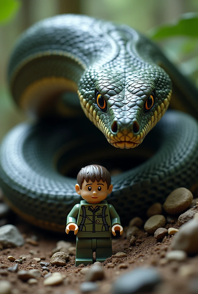 Father snake and baby Buildable Humans
Then his son was kidnapped by humans