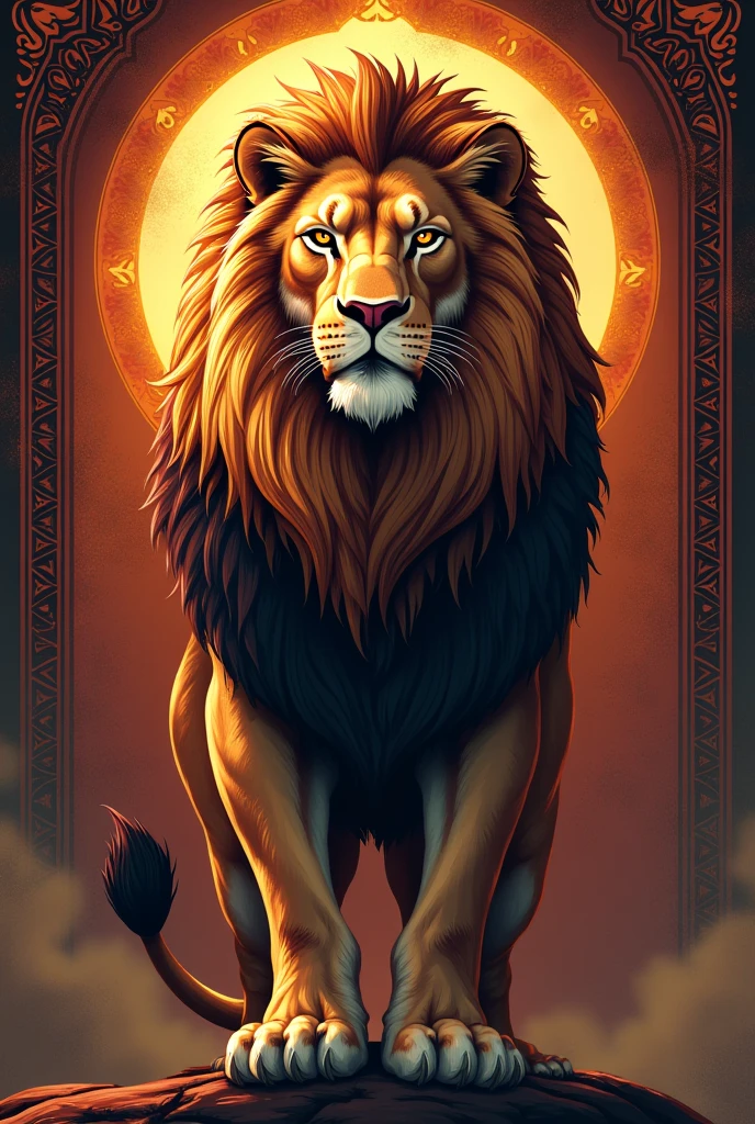 Lion rajput logo and big hair