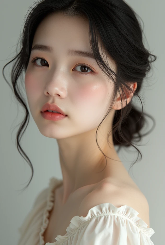 Asian woman white skin naked 