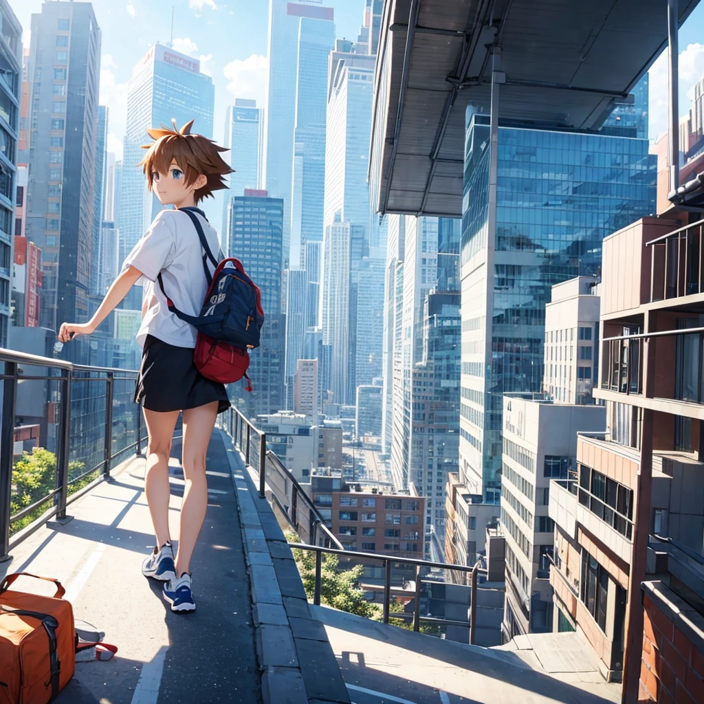 Sora moves to study in a big city.
