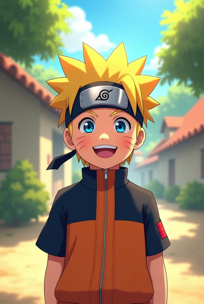 Childhood Naruto smiling