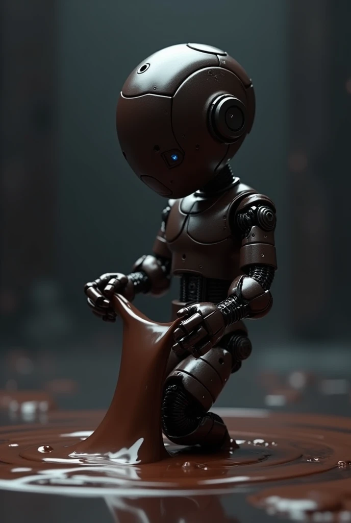 Dark chocolate and mix robot video generator for video