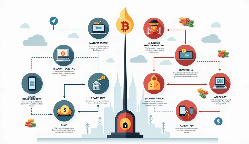 Create a balanced infographic-style image showing the advantages and disadvantages of cryptocurrency hot wallets. On one side, list advantages like quick access, ease of use, and convenience with icons representing mobile phones and fast transactions. On the other side, list disadvantages such as security risks, susceptibility to hacking, and online threats, using icons like warning signs and locks. The design should visually differentiate between the benefits and risks, using clear labels and contrasting colors to highlight each aspect