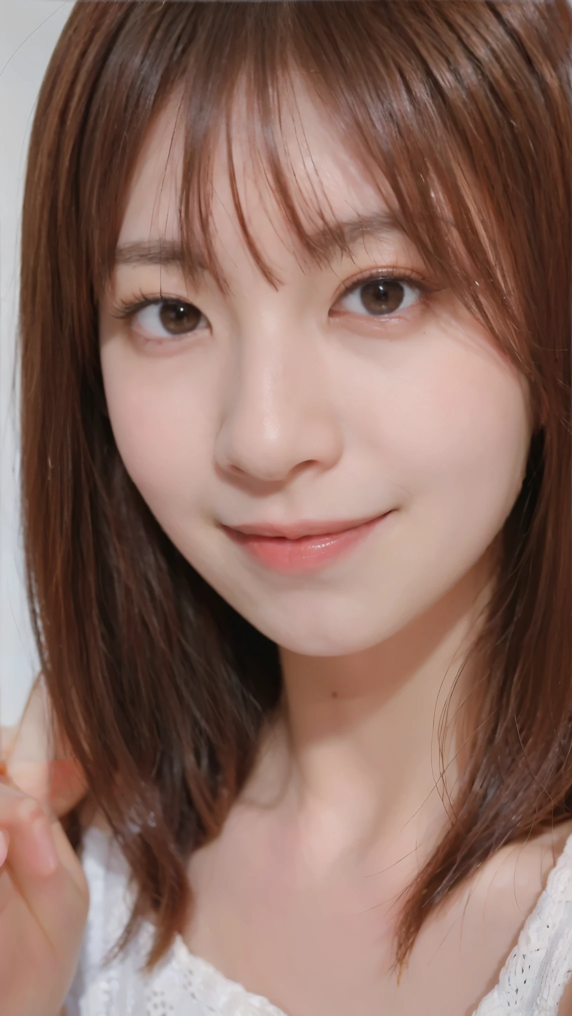Memory correction:2.11, Everything modern:1.66, Cute Japanese Women Photos, smile:1.78, 20-year-old, oil, One Length Hair&Hair straightening balm:1.55, (photo Realistic:1.4), (hyper Realistic:1.4), (Realistic:1.3), (Smoother lighting:1.05), (Improving the quality of cinema lighting:0.9), 32K, 1 person,20-year-oldの, Realistic lighting, Backlight, The light shines on your face, Ray Tracing, (Bright light:1.2), (Improvement of quality:1.4), (Highest quality Realistic textured skin:1.4), fine grain, Detailed face,(smile:0), (Emphasis on face close-up:1.3), (Enhances the beauty of skin texture:1.1),((Extremely precise and accurate anatomy:1.0)), (Enhances the beauty of skin texture:1.1), Clean and glowing skin, mesh, thin:1.2, (Realistic:1.3), Realisticなライティング, (Smoother lighting:1.05), 32K, One Japanese woman, fine grain, Detailed face, (Film Grain:1.1),(Accentuates body lines:1.1), High resolution, Natural look, Kind eyes, Improves hair quality, Delicate light and shadow, Transparent muscles, Graceful pose, Beautiful Eyes, Sharp details, Soft light reflection, Beautiful contours, Delicate skin tone, Fine hair texture,Cute Japanese Women Photos,